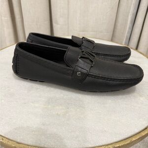Louis Vuitton Black Leather Loafers